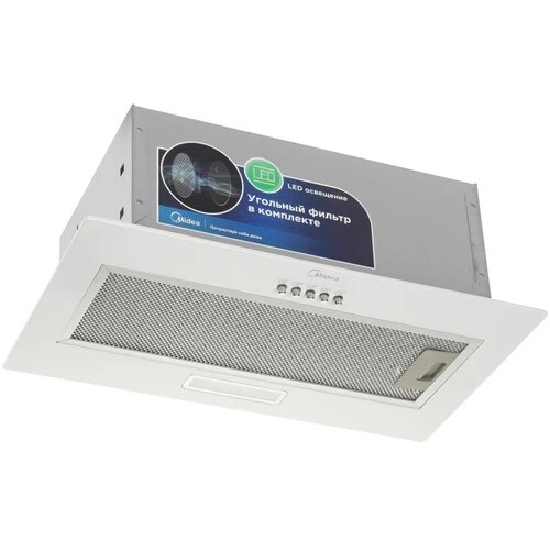 Вытяжка для кухни Midea MH60I301B Белая 400 м³/ч Ширина 52 см