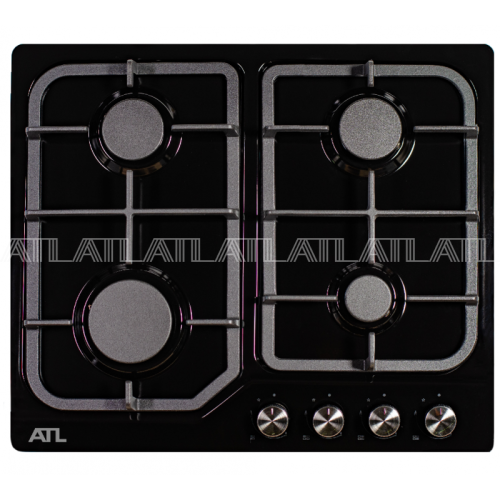 Варочная поверхность газовая ATL 4 PA 60 BK MSGQ Черная