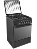 Плита для кухни IDEAL L 280 BL Черная ГК 4 Конфорки Духовка 65л