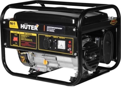 Генератор Бензиновый HUTER DY 3000 L Черный 2.7 кВт АИ-92