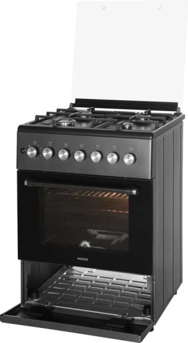 Газовая плита для кухни Nord GG 6064 B Черная 60см