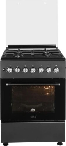 Газовая плита для кухни Nord GG 6064 B Черная 60см