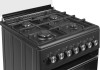 Газовая плита для кухни Nord GG 6064 B Черная 60см