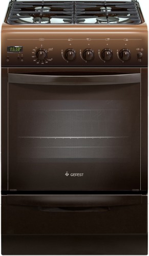 Плита для кухни GEFEST ПГ 5100-03 0001 Коричневая 50 см Духовка Газ 52 л 4 Конфорки