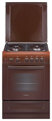 Плита для кухни GEFEST ПГ 6100-03 0001 Коричневая 60 см Духовка Газ 52 л Поверхность 4 конфорки