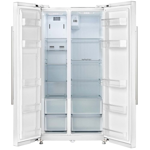 Холодильник Side-by-Side Midea MRS518SNW1 Белое Стекло