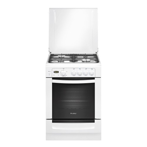 Плита для кухни газовая GEFEST ПГ 6100-03 Белая эмаль 4 конфорки 60см