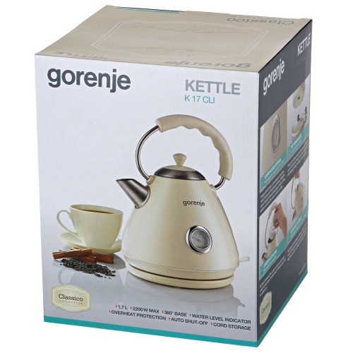 Электрочайник Gorenje K17CLI Бежевый