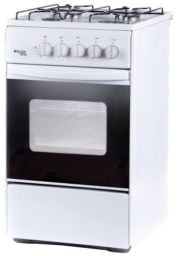 Плита для кухни газовая ЛАДА Nova RG 24042 W Белая Эмаль 50 см