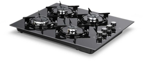 Газовая варочная поверхность LUXELL LX-40TAHDF Черное Стекло 4 Конфорки