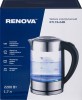 Чайник электрический Renova KT17G-04B Стекло Черный 1.7 л 2.2 кВт