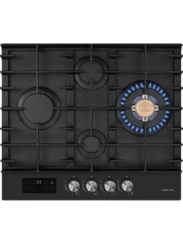 Варочная панель HIBERG VM 6245 B Черное Стекло 4 конфорки Ромб