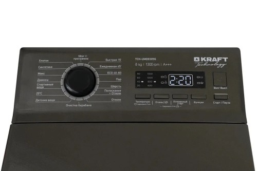 Стиральная машина Kraft Technology TCH-UMD8305G 8 кг Темный Графит 1300 об/мин Инвертор