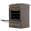Плита для кухни GEFEST ПГ 6502-02 0045 Коричневая 60 см Духовка 52л Электро Поверхность 4 конфорки газ