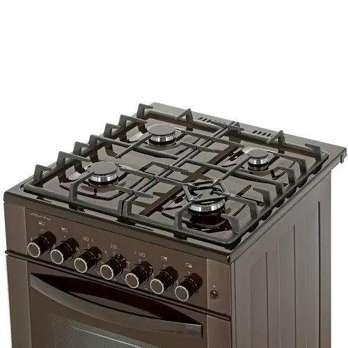 Плита для кухни GEFEST ПГ 6502-02 0045 Коричневая 60 см Духовка 52л Электро Поверхность 4 конфорки газ