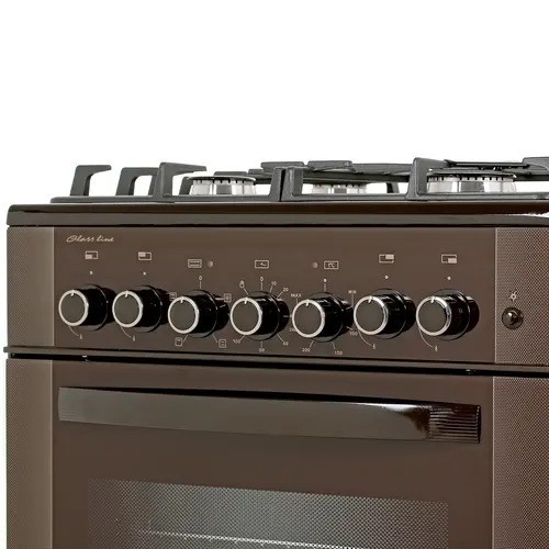 Плита для кухни GEFEST ПГ 6502-02 0045 Коричневая 60 см Духовка 52л Электро Поверхность 4 конфорки газ