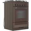 Плита для кухни GEFEST ПГ 6502-02 0045 Коричневая 60 см Духовка 52л Электро Поверхность 4 конфорки газ