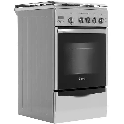 Плита для кухни 50 см Gefest 5100-04 0004 ГК Духовка Газ 52л Нерж