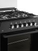 Плита для кухни IDEAL L 115 Черная Духовка Электро 65 л 4 конфорки ГК