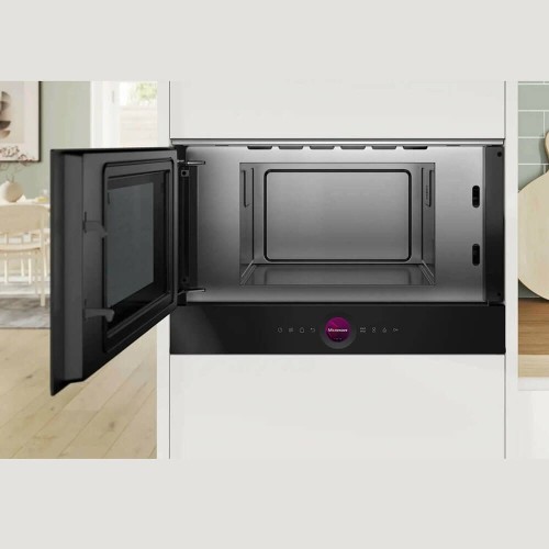 Встраиваемая микроволновая печь Bosch BFL7221B1 Черное стекло 21