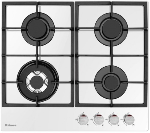 Варочная поверхность газовая Hansa BHKW611301 Белое Стекло