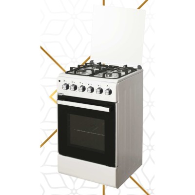 Плита для кухни LUXELL LF56SF-40F Белая 50 см Духовка 52л Электро 