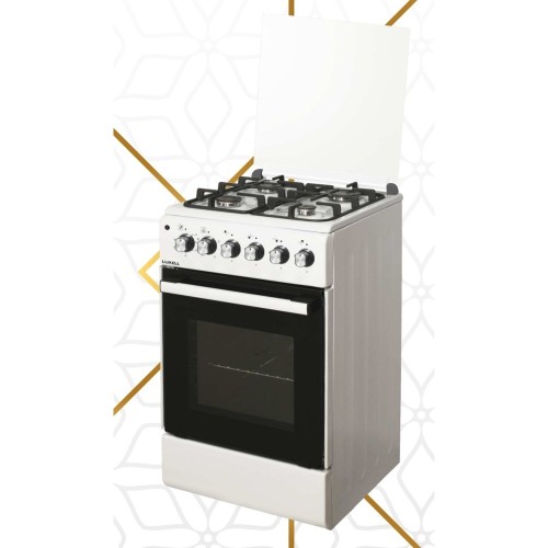 Плита для кухни LUXELL LF56SF-40F Белая 50 см Духовка 52л Электро 