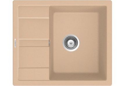 ШОК мойка Cristalite Optima 45-D (700790) Лунный камень 580x500