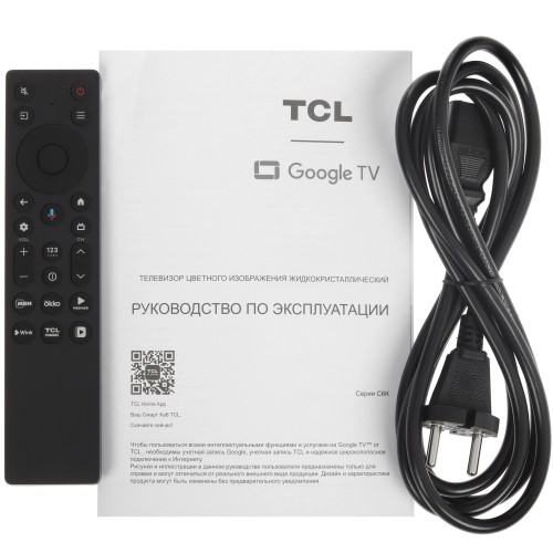 Телевизор TCL 75C6K Mini-LED QLED 4K UHD 144 Гц Google TV HDMIх4 USBх1