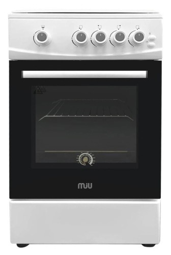 Плита для кухни газовая MIU UNO 62S Белая 60 см ГК Стальные решетки