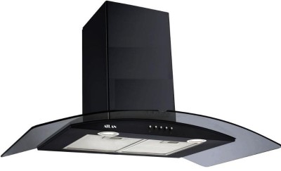Вытяжка каминная ATL 3388 60 см Black Черное стекло
