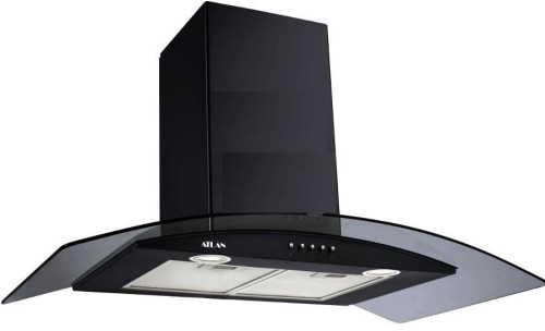 Вытяжка каминная ATL 3388 60 см Black Черное стекло