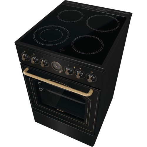 Электроплита Gorenje GECS5B70CLB Черная Стеклокерамика Инфрокрасная Без Крышки