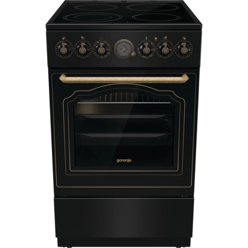 Электроплита Gorenje GECS5B70CLB Черная Стеклокерамика Инфрокрасная Без Крышки