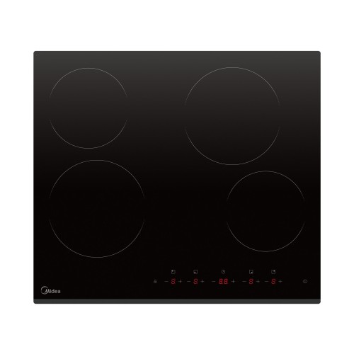 Варочная панель Midea MCH64107F Стеклокерамика Электро 4 конфорки Таймер 6,6 кВт