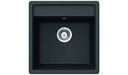 ШОК мойка Cristalite Nemo 50 (N-100S) (700336) оникс 490x510