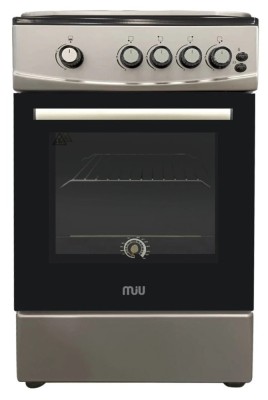 Плита для кухни газовая MIU UNO 62S Серая 60 см ГК Стальные решетки