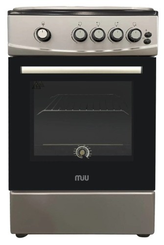 Плита для кухни газовая MIU UNO 62S Серая 60 см ГК Стальные решетки
