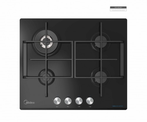 Варочная поверхность газовая Midea MG621TGB Черное стекло
