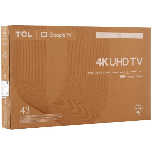 Телевизор TCL TCL 43P755 D-LED 4K UHD 60 Гц Google TV HDMIх3 USBх2