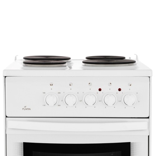 Плита для кухни электрическая Flama AE 1401 W Белая