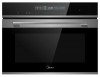 Электрический духовой шкаф с СВЧ Midea MO95000STGB Черное стекло