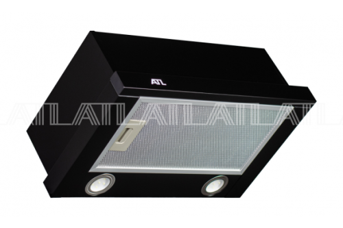 Вытяжка встраиваемая в шкаф ATL 3002 50 см GL Black Черное стекло