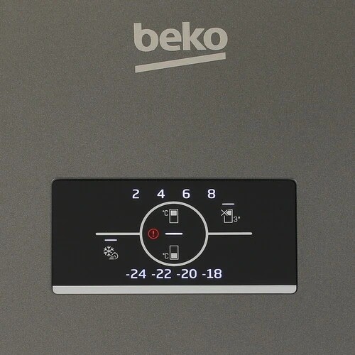 Холодильник Beko B3R0CNK332HG Фасад Эмаль Серый No Frost Дисплей 300л