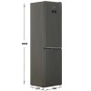 Холодильник Beko B3R0CNK332HG Фасад Эмаль Серый No Frost Дисплей 300л