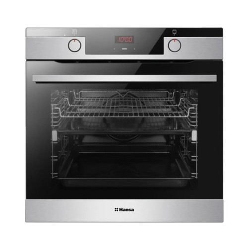 Духовой шкаф электрический Hansa BOEI684097 Нержавейка Черное стекло 77л