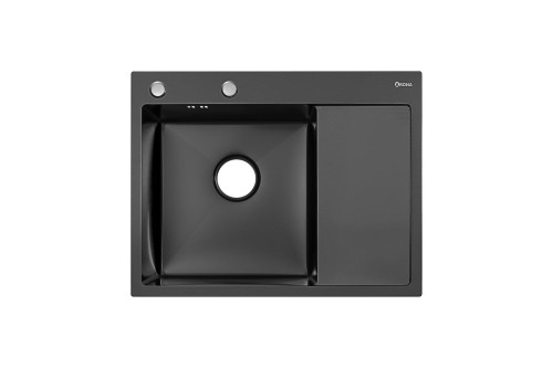 Мойка для кухни ARONA ARS 650*505 R BLACK PVD NANO Площадка справа