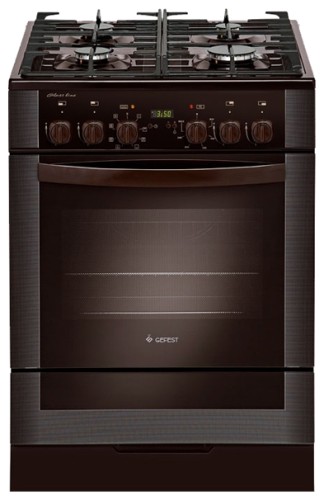 Плита для кухни 60 см GEFEST 6502-03 0045 Духовка Электро Коричневая 4 Конфорки