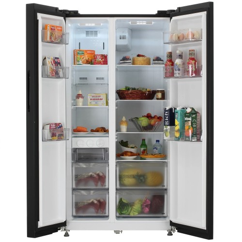 Холодильник Side by Side Midea MDRS710FGE30 Черный Металл 548 л No Frost Дисплей