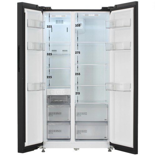 Холодильник Side by Side Midea MDRS710FGE30 Черный Металл 548 л No Frost Дисплей